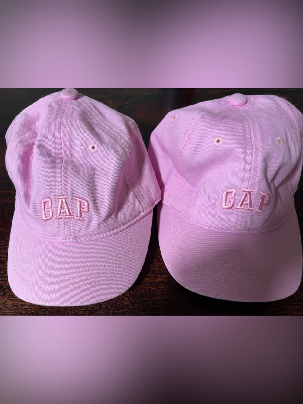 2 Gap Girls Ball Hats (small/med and med/large)
